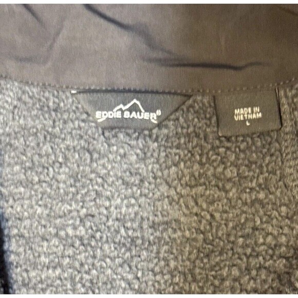 Eddie Bauer Women Lg Full Zip Fleece Collared Jacket, Jade Feather Logo - Picture 4 of 9